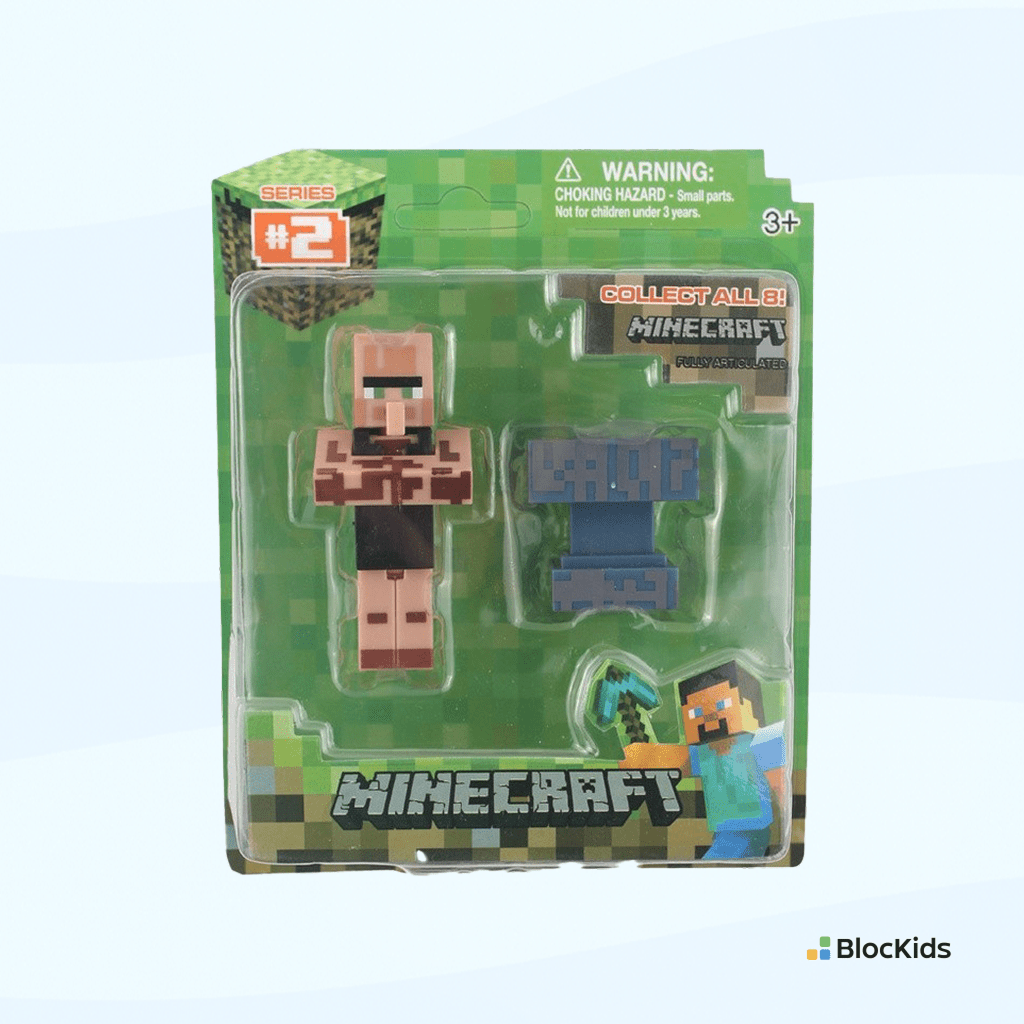 דמות מיינקראפט הכפרי משוטט חסר המקצוע - BlocKids