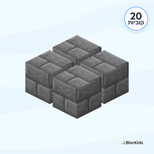 20 יחדיות קוביות מיינקראפט מגנטיות לבני אבן איכותיות - BlocKids