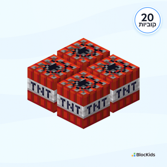 20 יחדיות קוביות מיינקראפט מגנטיות TNT איכותיות - BlocKids